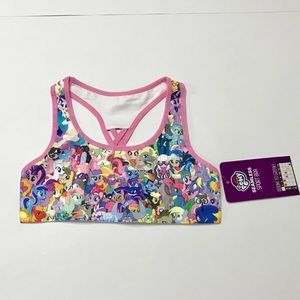 NWT Girls My Little Pony Sports Bra!